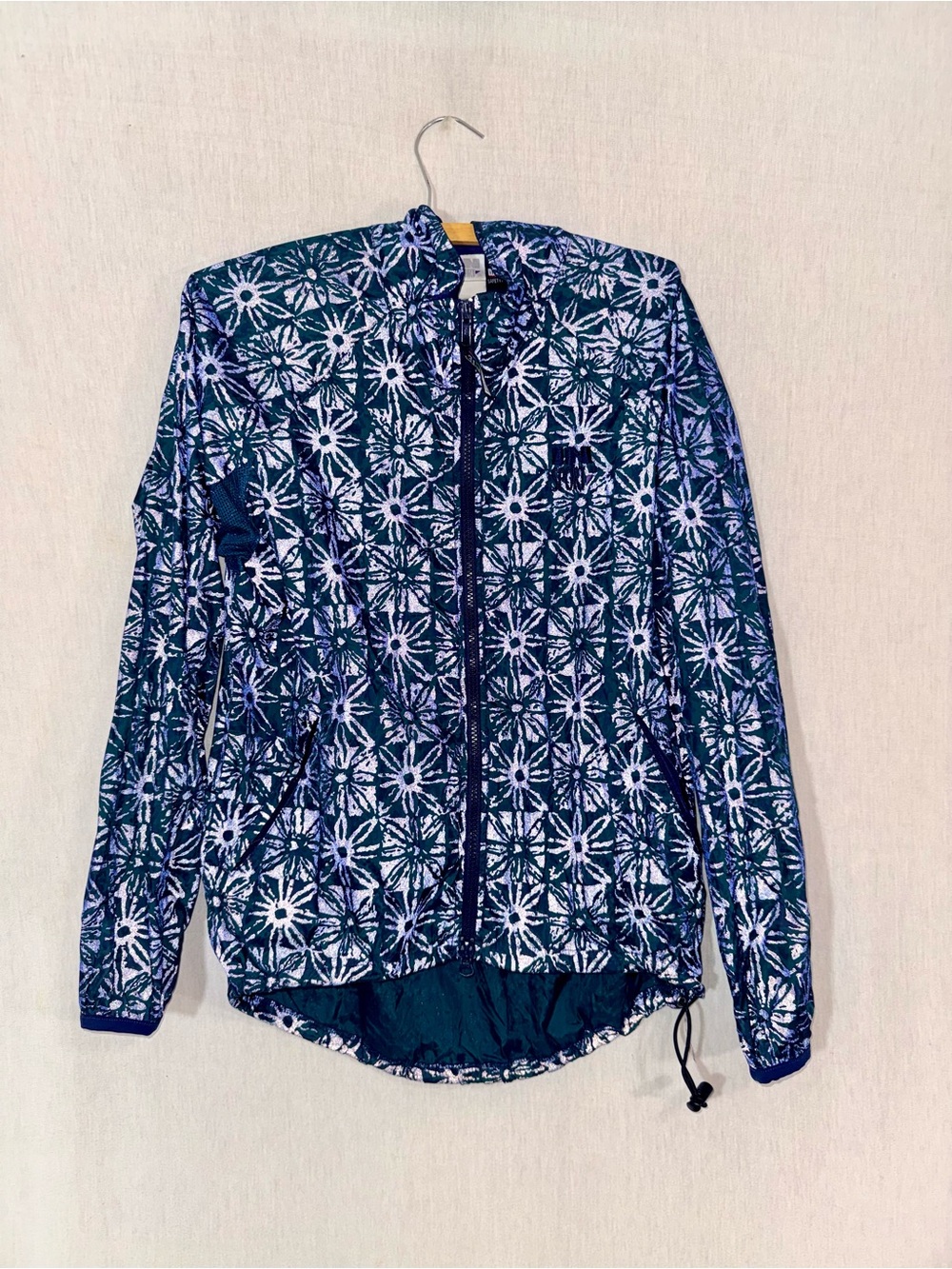 Vintage 90’s In Sport illumi-nite S Blue-Green reflective Windbreaker Jacket - Picture 2 of 7